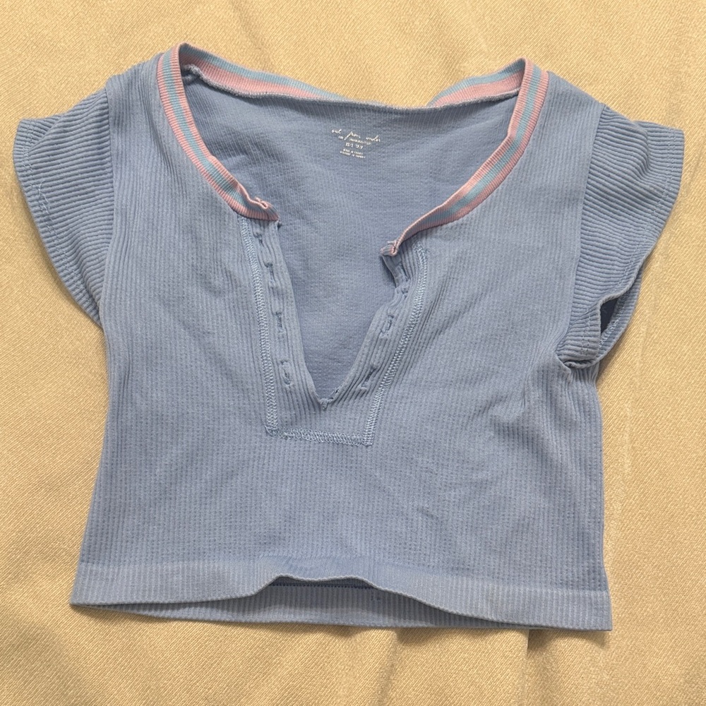 Urban Outfitters Blue Crop Top